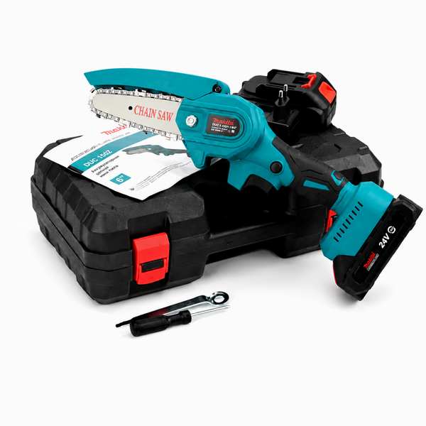 Акумуляторна ланцюгова мініпила KRAFFTEC Chain Saw, шина 6" NF-00008460 фото