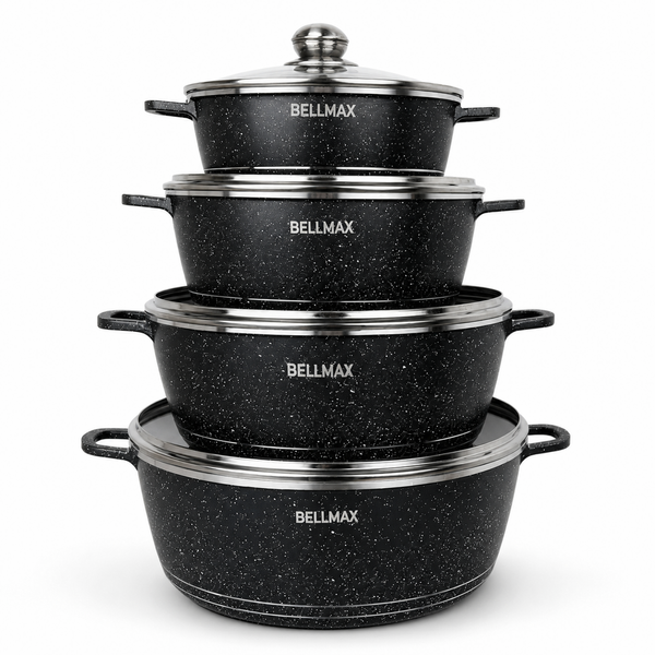 Набір посуду Bellmax BM-101 з антипригарним гранітним напиленням, 10 шт BM-101 фото