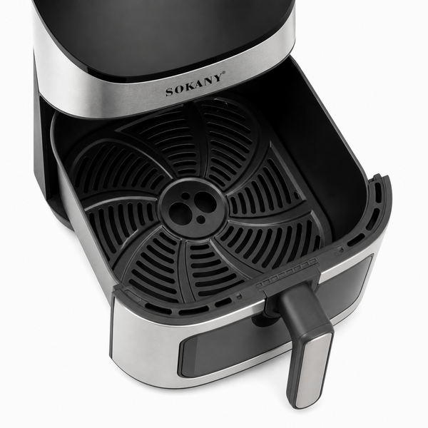Аерофритюрниця Sokany SK-10067, об&rsquo;єм 12 л, 12 програм, сенсорна панель + ПОДАРУНОК: Кава мелена 250г SK-10067 фото